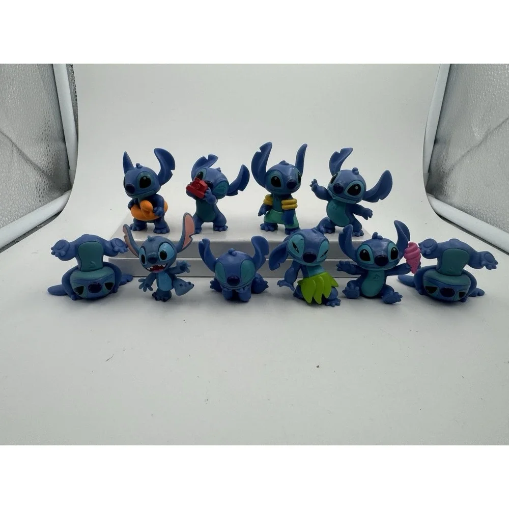 Lilo & Stitch Lot Of 10 Disney Stitch Mini Figures Just Play Hula Gift Cape